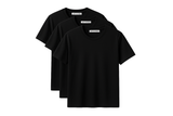 Mens Crew neck 3 Pack Solid 100% Cotton Double Neck Ribbed S-5XL from PremiumBrandGoods