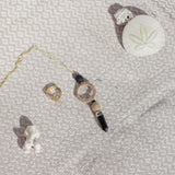 Black Agate Jute Necklace from SLATE + SALT