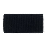 Black Ribbed Alpaca Ear Warmer from SLATE + SALT