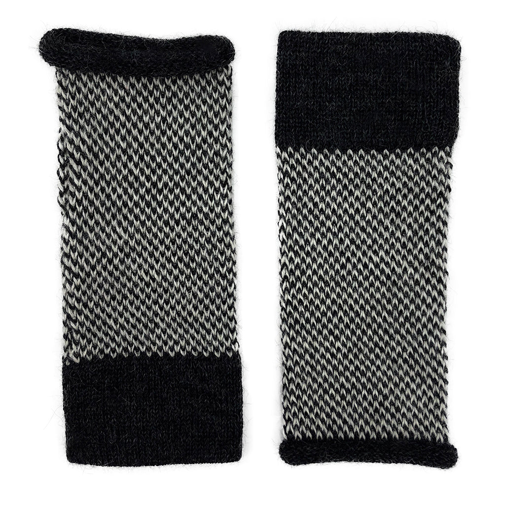 Midnight Interwoven Alpaca Gloves from SLATE + SALT