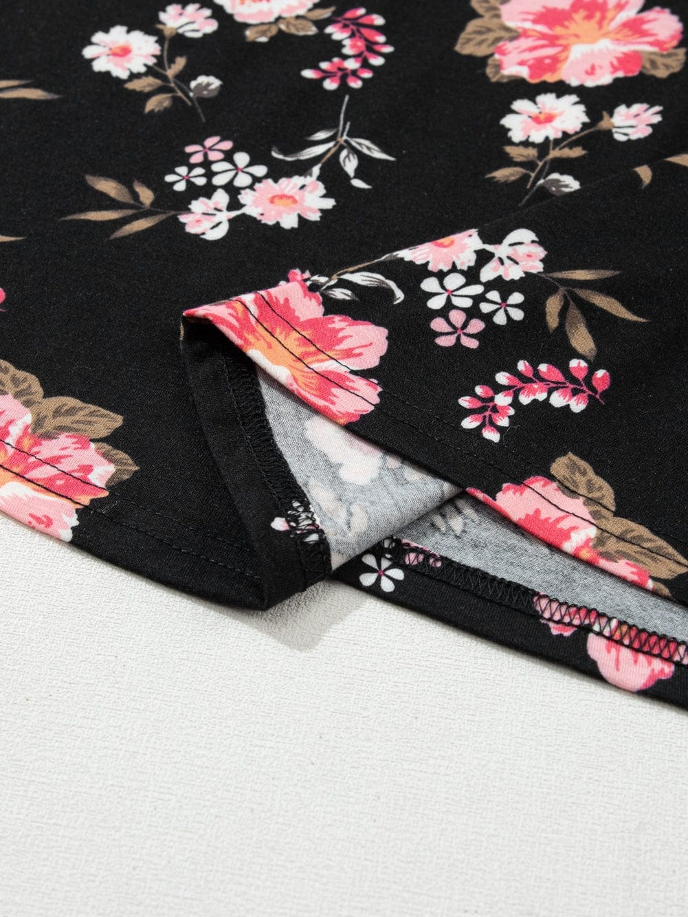 Black Floral Strappy Back Tank Top From MsDressly