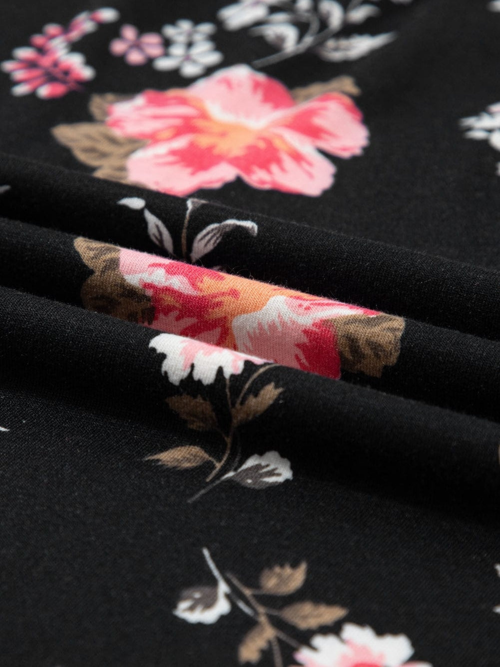 Black Floral Strappy Back Tank Top From MsDressly
