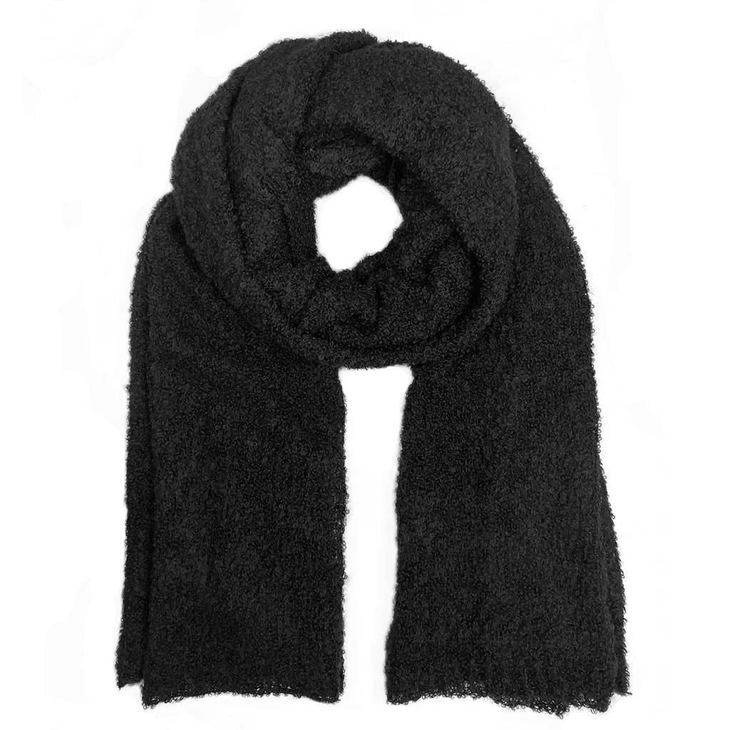 Black Ultra Plush Alpaca Scarf from SLATE + SALT