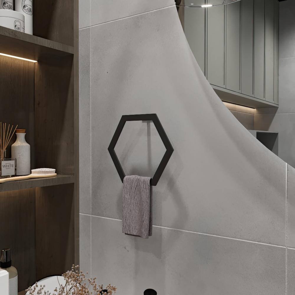 Hexagon Shaped Towel Ring from VITAHOME DESIGN LLC