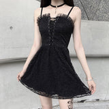 Black Lace Gothic Dress From Kawaii Stop