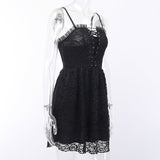 Black Lace Gothic Dress From Kawaii Stop