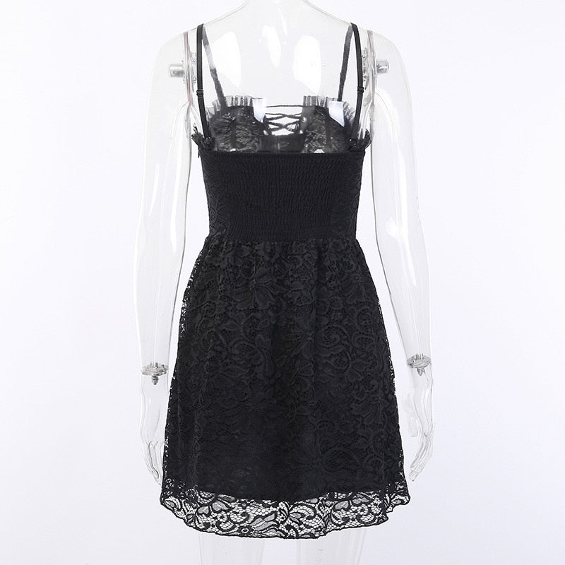 Black Lace Gothic Dress From Kawaii Stop