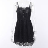 Black Lace Gothic Dress From Kawaii Stop