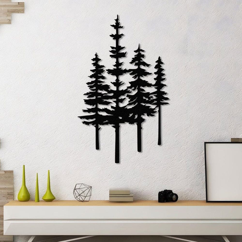 Pine Trees Metal Wall Art from VITAHOME DESIGN LLC