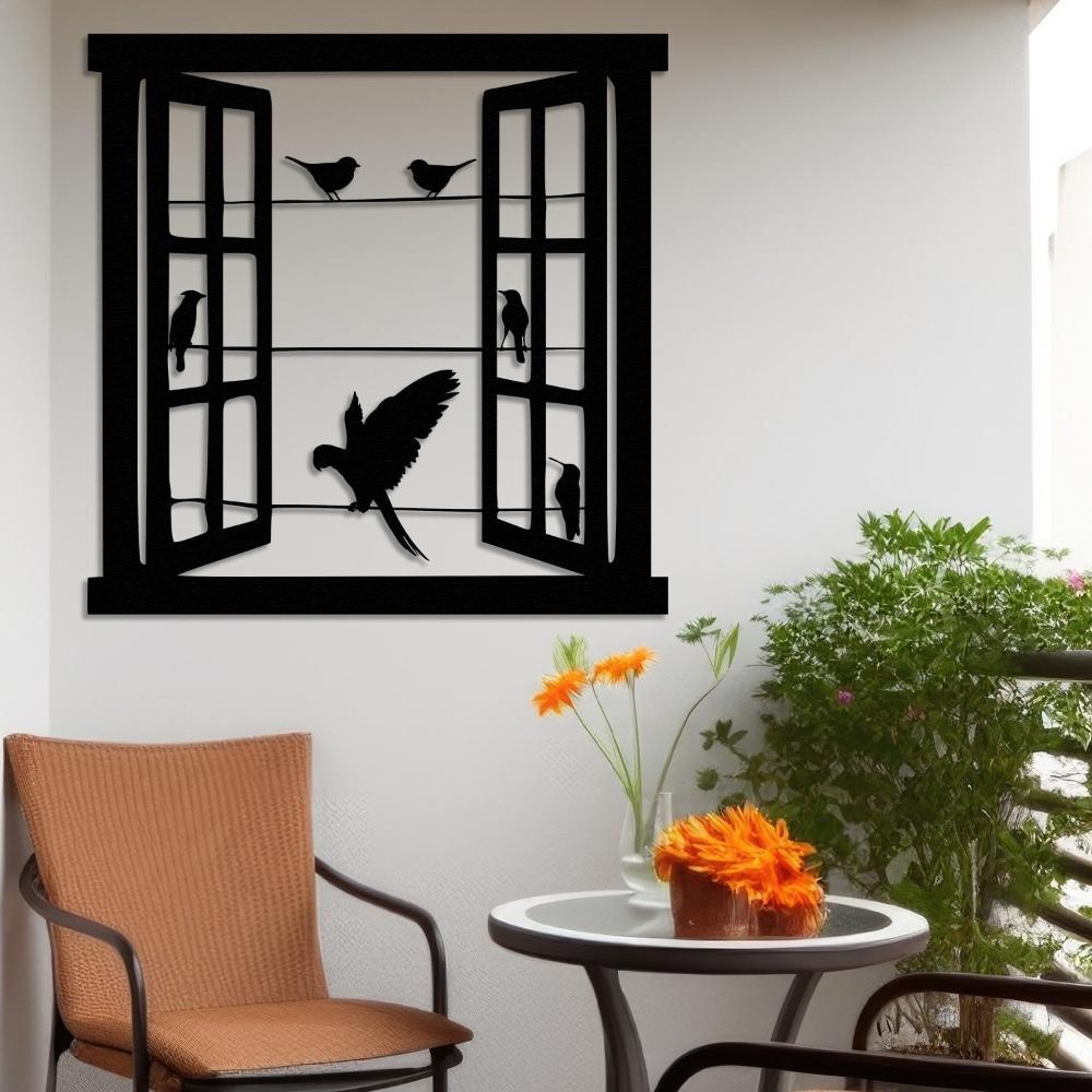 Open Window Design with Birds Silhouette from VITAHOME DESIGN LLC