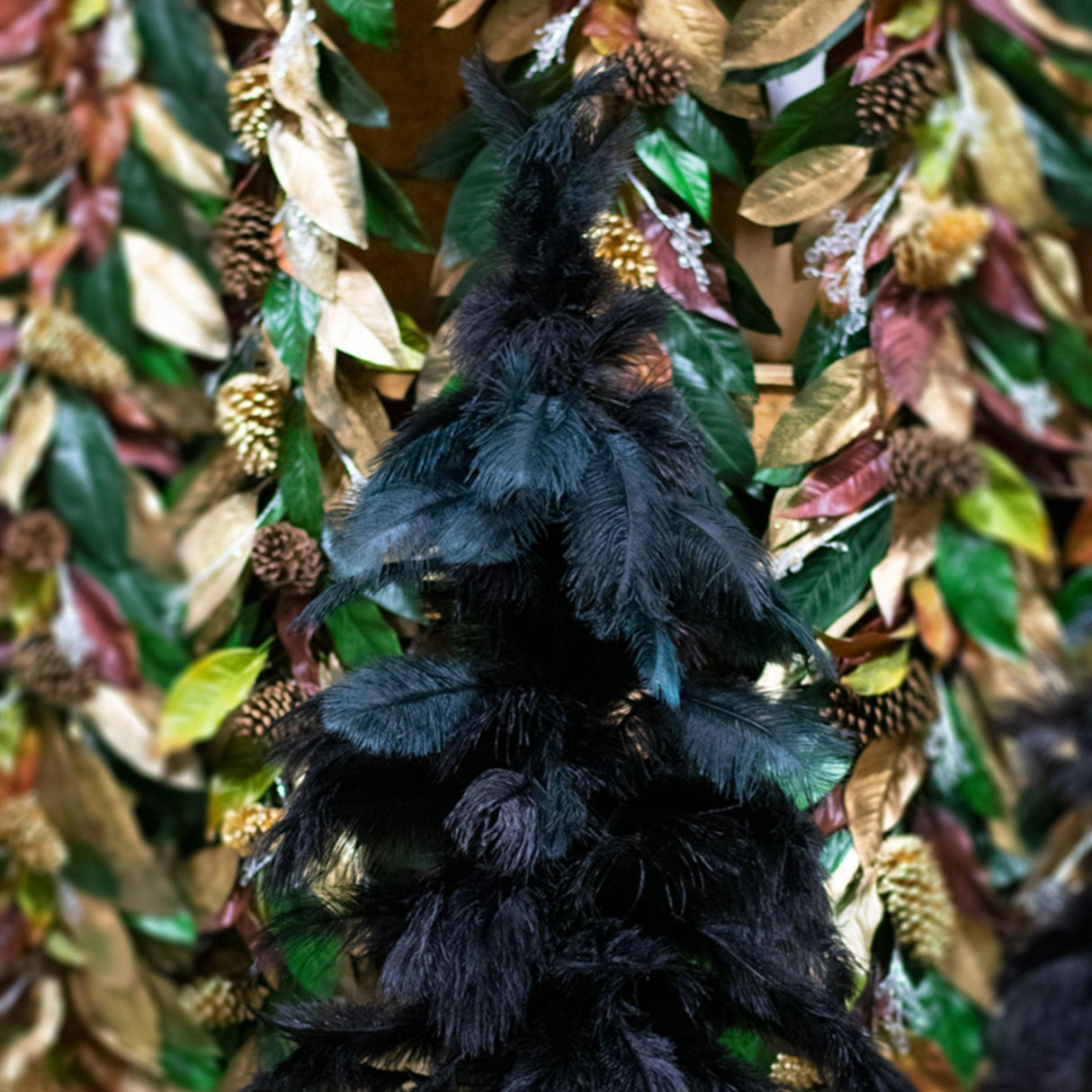 Black Ostrich Feather Tree from Lee Display