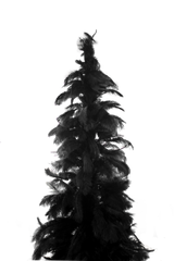 Black Ostrich Feather Tree from Lee Display