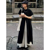 Black Oversized Kimono Shirt Dress – Gothic Casual Summer Style From Kawaii Stop