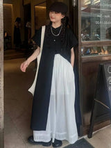 Black Oversized Kimono Shirt Dress – Gothic Casual Summer Style From Kawaii Stop