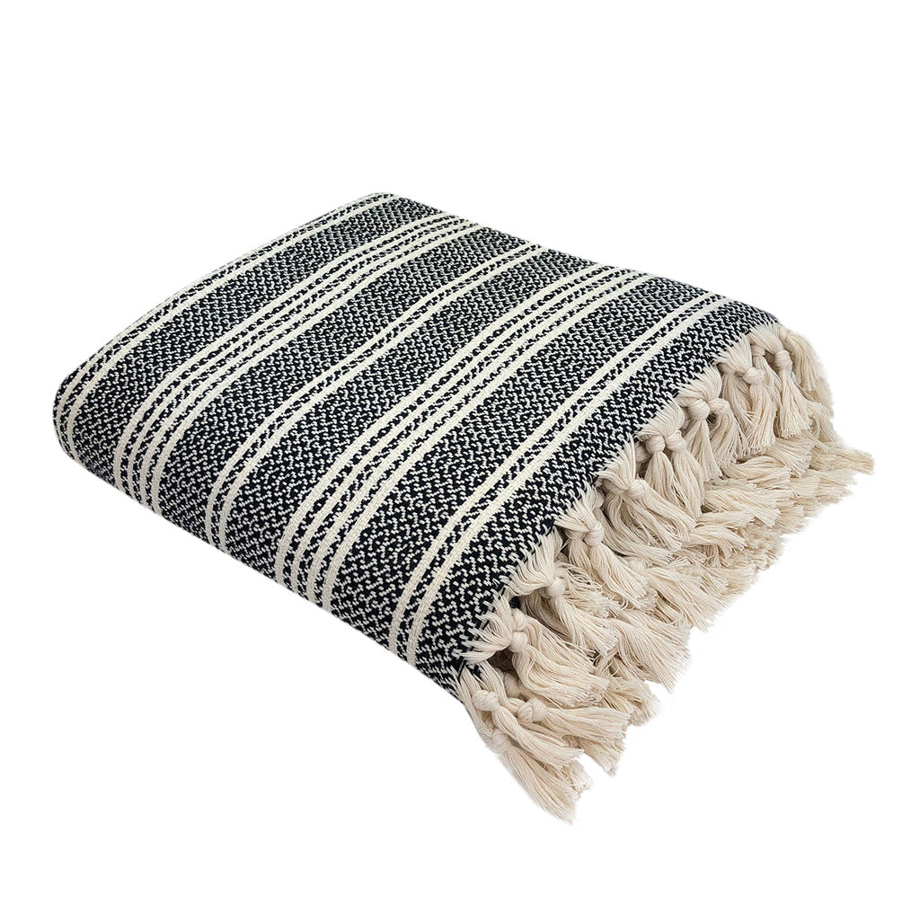 Woven Stripe Turkish Throw from SLATE + SALT
