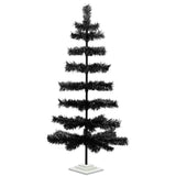 Black Tinsel Christmas Tree from Lee Display