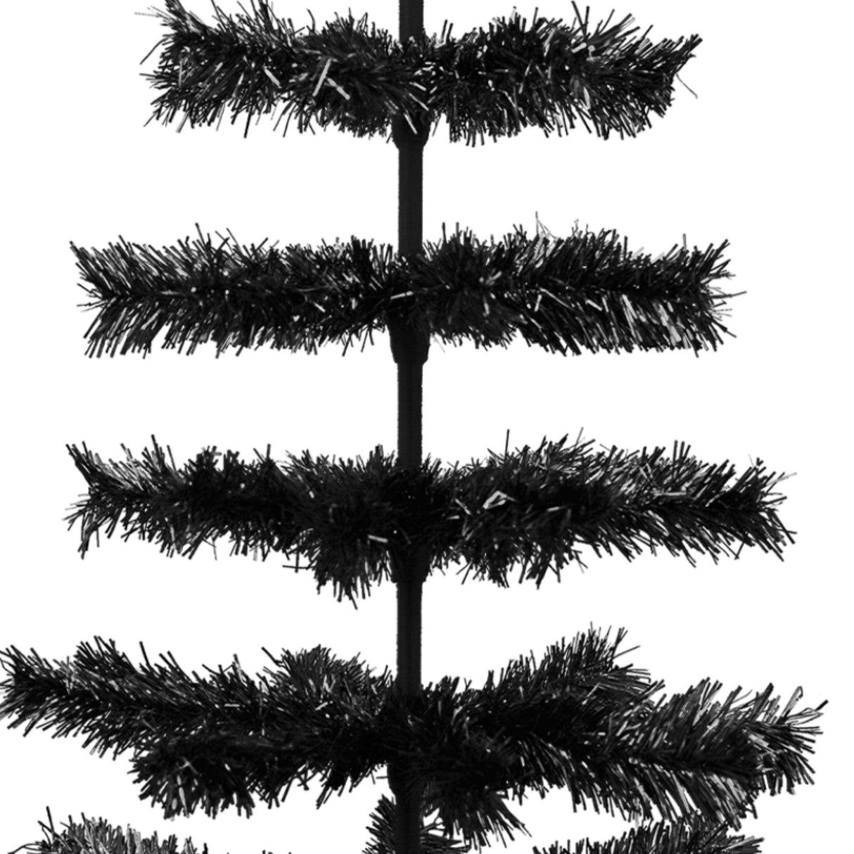 Black Tinsel Christmas Tree from Lee Display