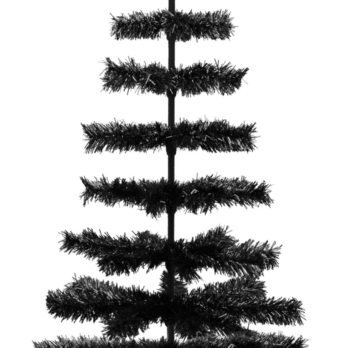 Black Tinsel Christmas Tree from Lee Display