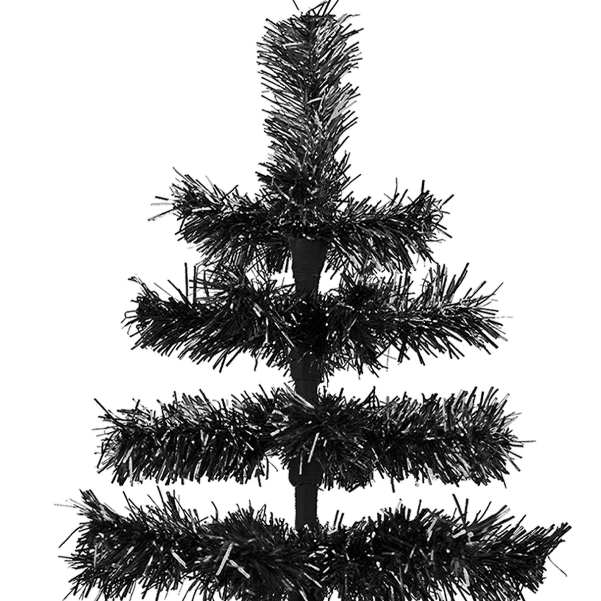 Black Tinsel Christmas Tree from Lee Display