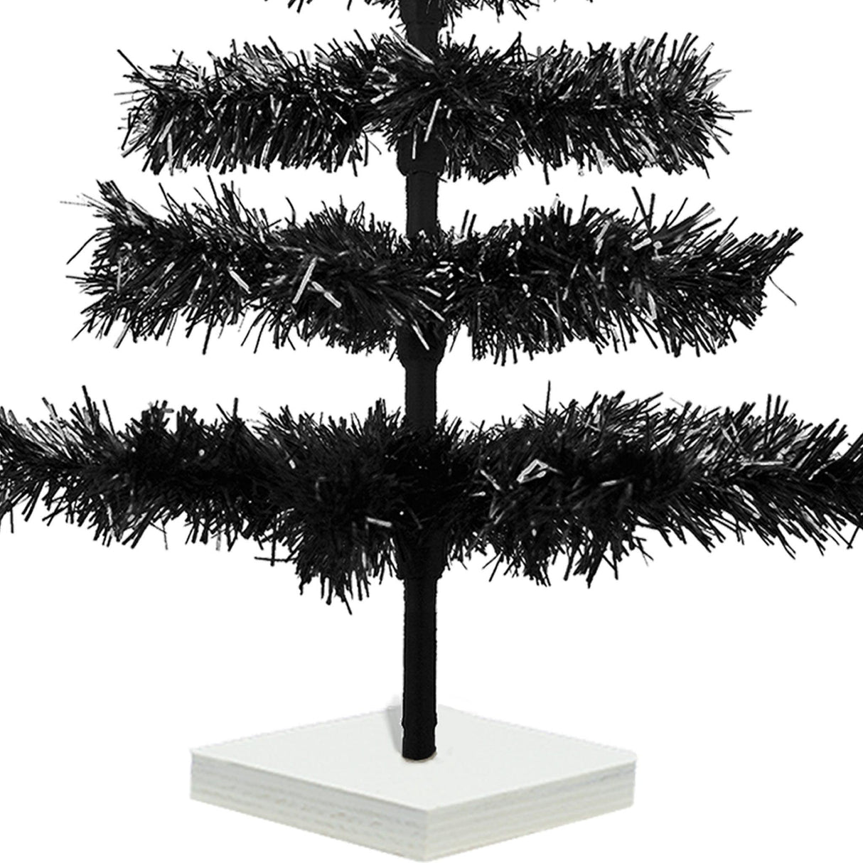 Black Tinsel Christmas Tree from Lee Display