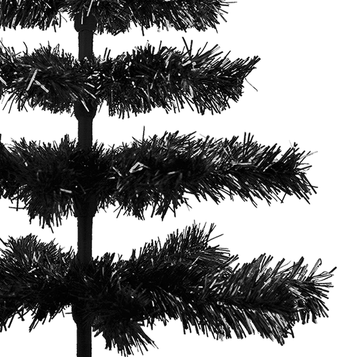 Black Tinsel Christmas Tree from Lee Display