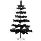 Black Tinsel Christmas Tree from Lee Display