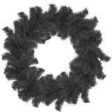 Black Tinsel Christmas Wreaths from Lee Display