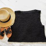 Black to the Basics Crochet Tank Top Pattern from Darn Good Yarn