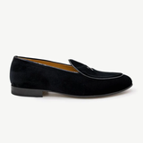 Men's Black Velvet Milano Loafer From Del Toro Shoes