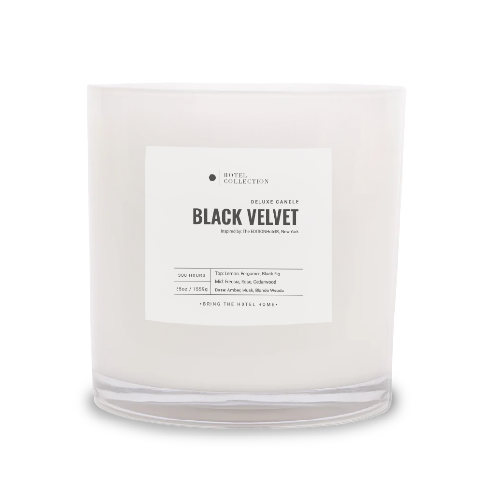 Deluxe Black Velvet™ Candle from Hotel Collection