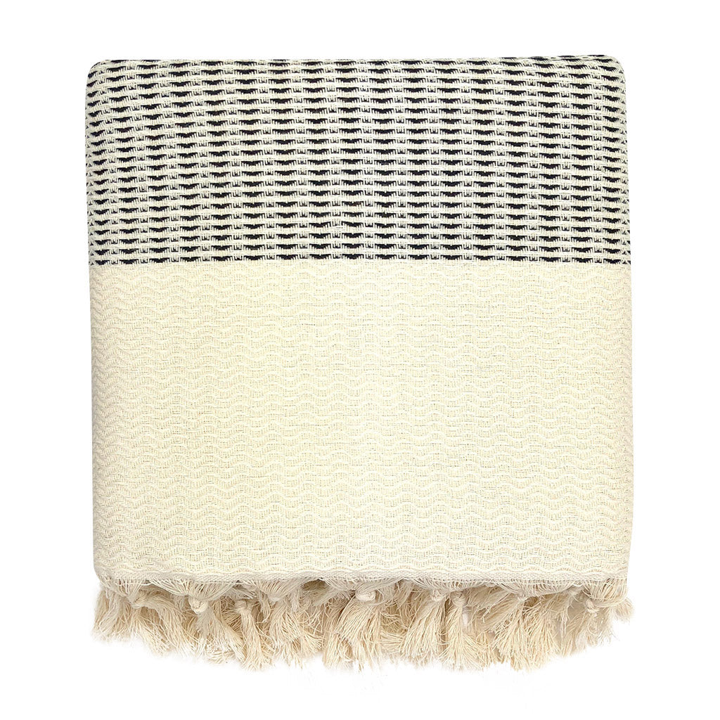 Plush Wavy Turkish Throw from SLATE + SALT