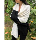 Color Block Alpaca Wrap Scarf from SLATE + SALT