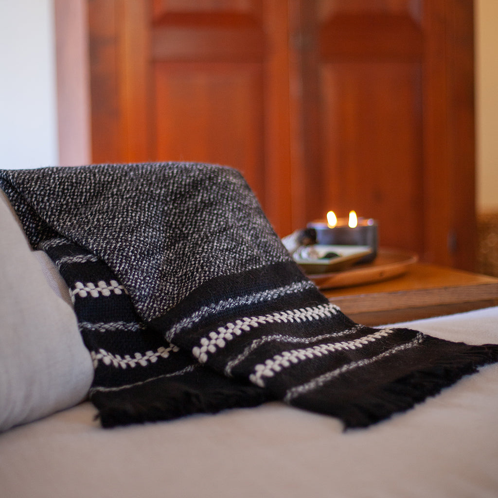 Chunky Cuzco Alpaca Throw from SLATE + SALT