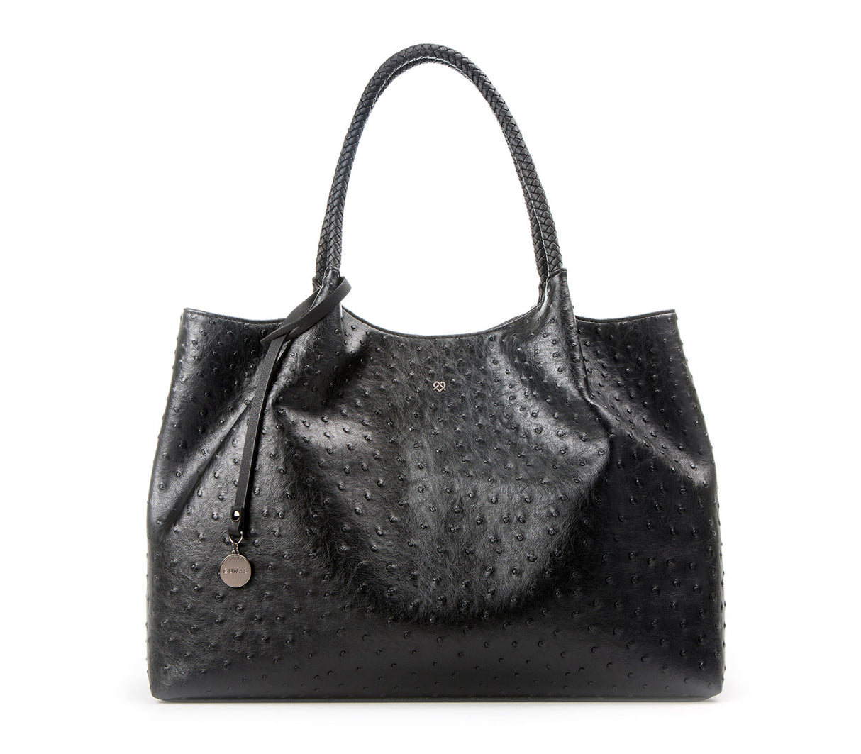 Naomi - Black Vegan Leather Tote Bag from Gunas New York