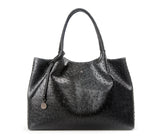 Naomi - Black Vegan Leather Tote Bag from Gunas New York