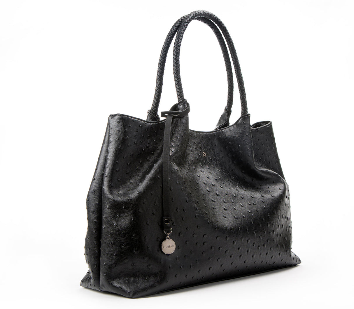 Naomi - Black Vegan Leather Tote Bag from Gunas New York