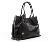 Naomi - Black Vegan Leather Tote Bag from Gunas New York