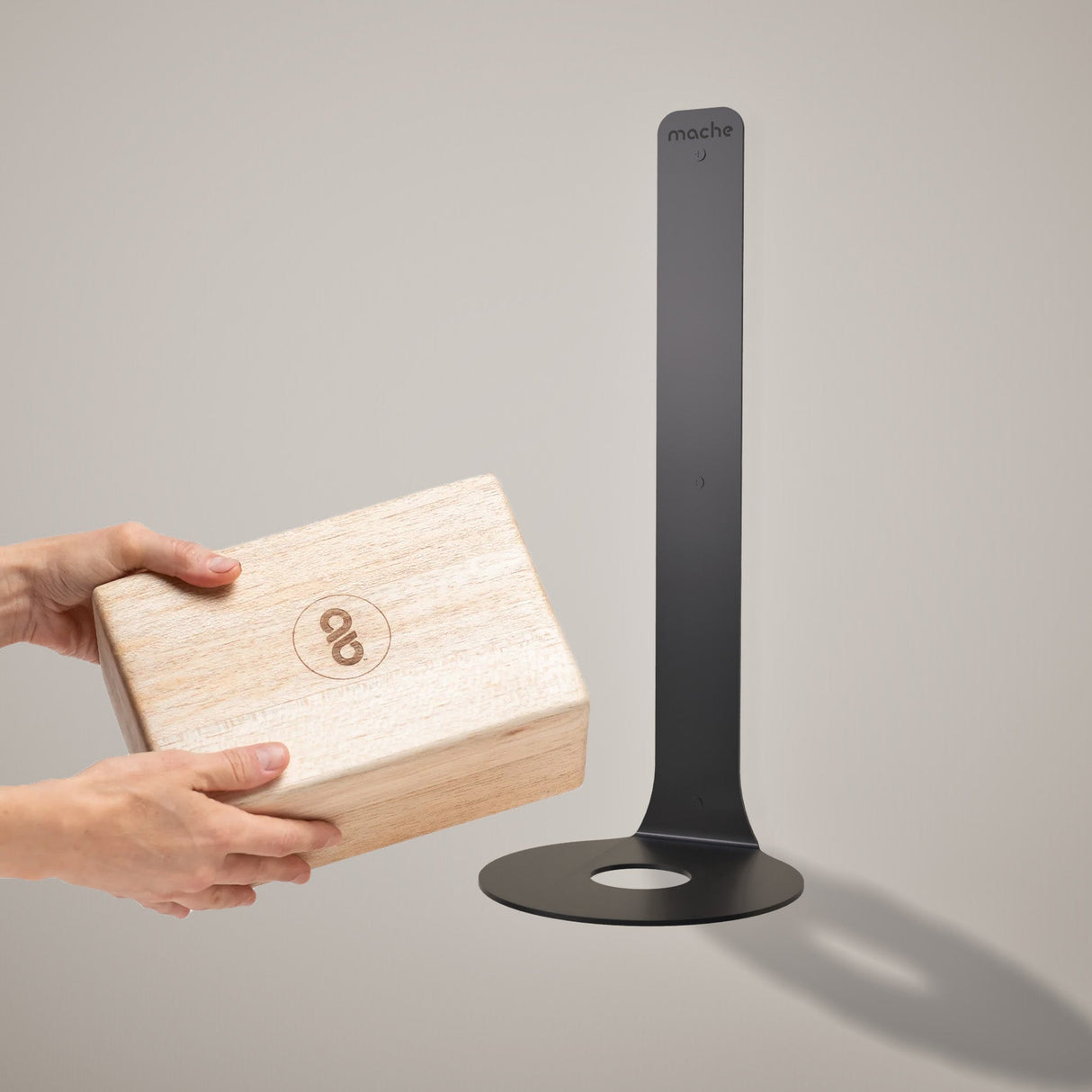 Yoke Yoga Block Wall Bracket | Black from Mache
