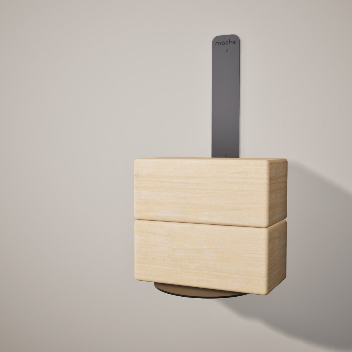 Yoke Yoga Block Wall Bracket | Black from Mache