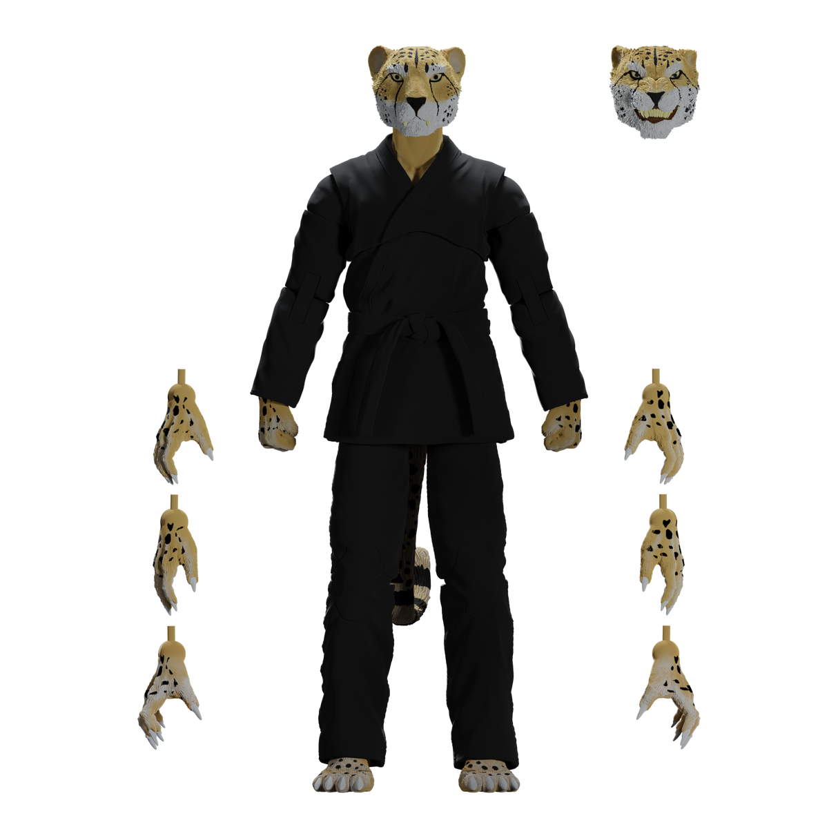 Zoo Jitsu Fighters Chico the Cheetah Action Figure from Icon Heroes