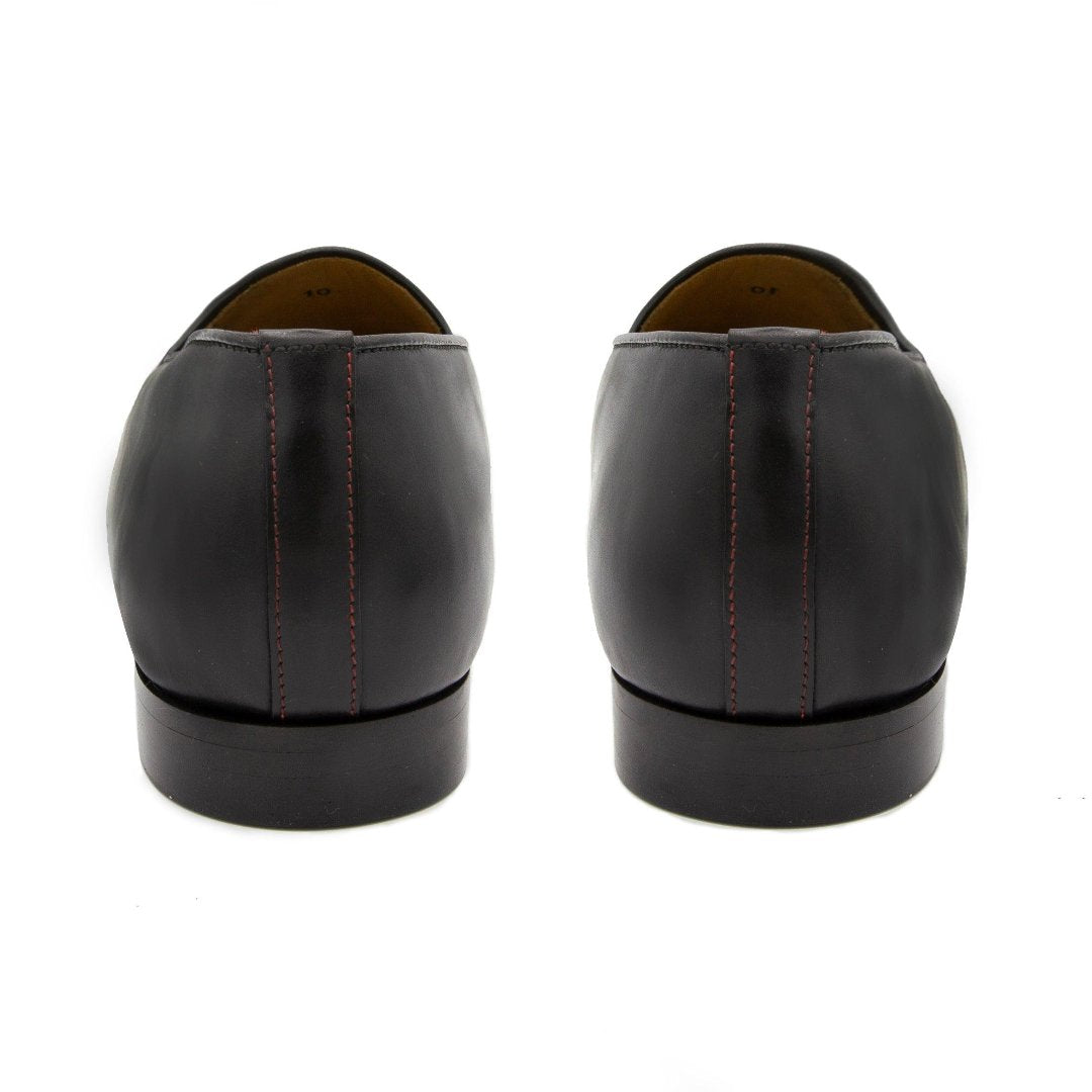 Women's Black Leather Milano Loafer From Del Toro Shoes