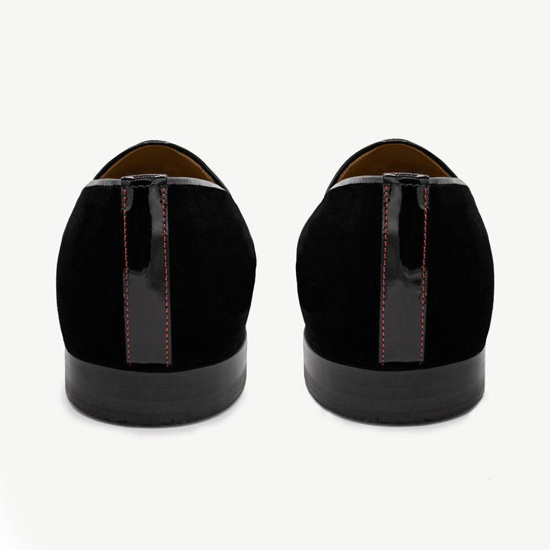 Men's Black Velvet Milano Loafer From Del Toro Shoes