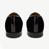 Men's Black Velvet Milano Loafer From Del Toro Shoes