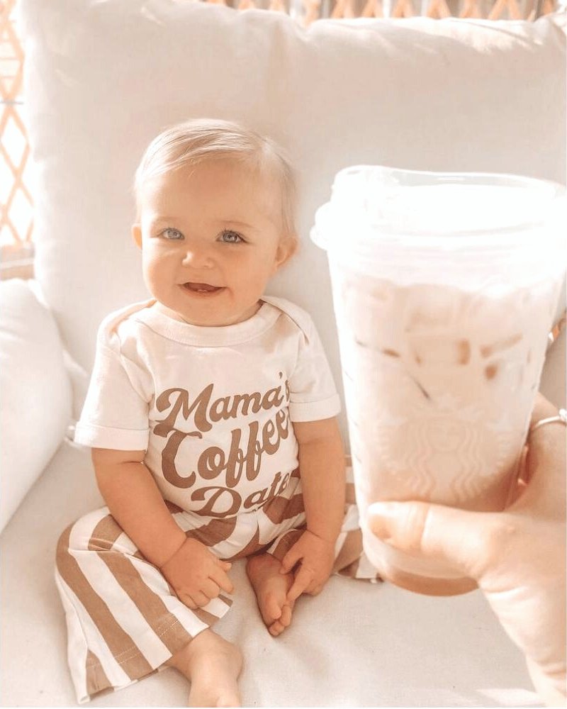 Blakely Boho Bell Bottoms - Tan Stripes from Bailey's Blossoms