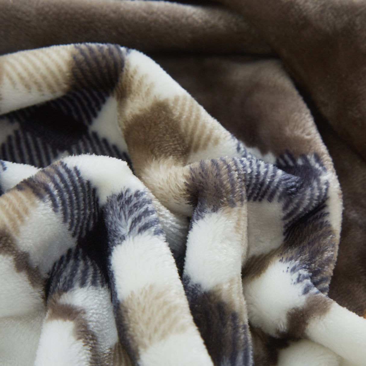 Tache Fall Orange Farmhouse Super Soft Micro Fleece Plaid Patchwork Plush Lightweight Bed Throw Blanket (4021) from Tache Home Fashion