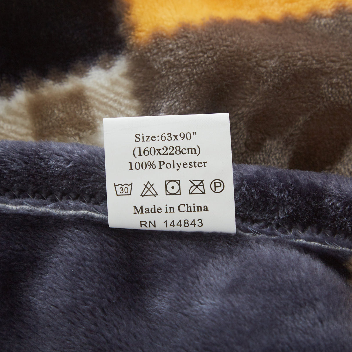 Tache Fall Orange Farmhouse Super Soft Micro Fleece Plaid Patchwork Plush Lightweight Bed Throw Blanket (4021) from Tache Home Fashion