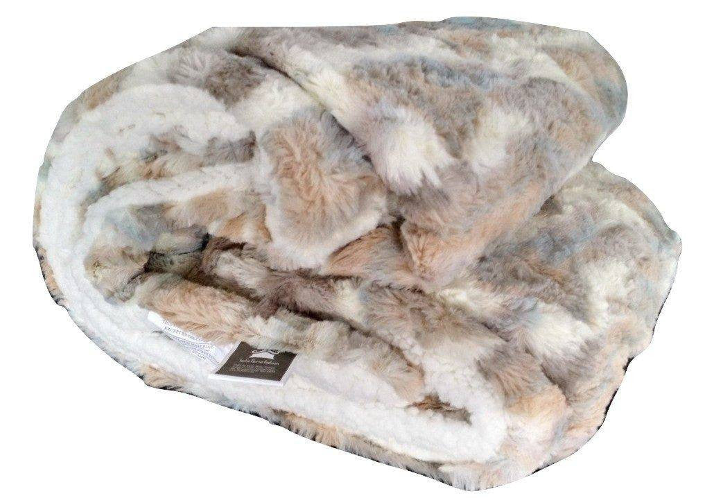 Tache Luxurious Russian Lynx Faux Fur Throw Blanket (DY12) from Tache Home Fashion