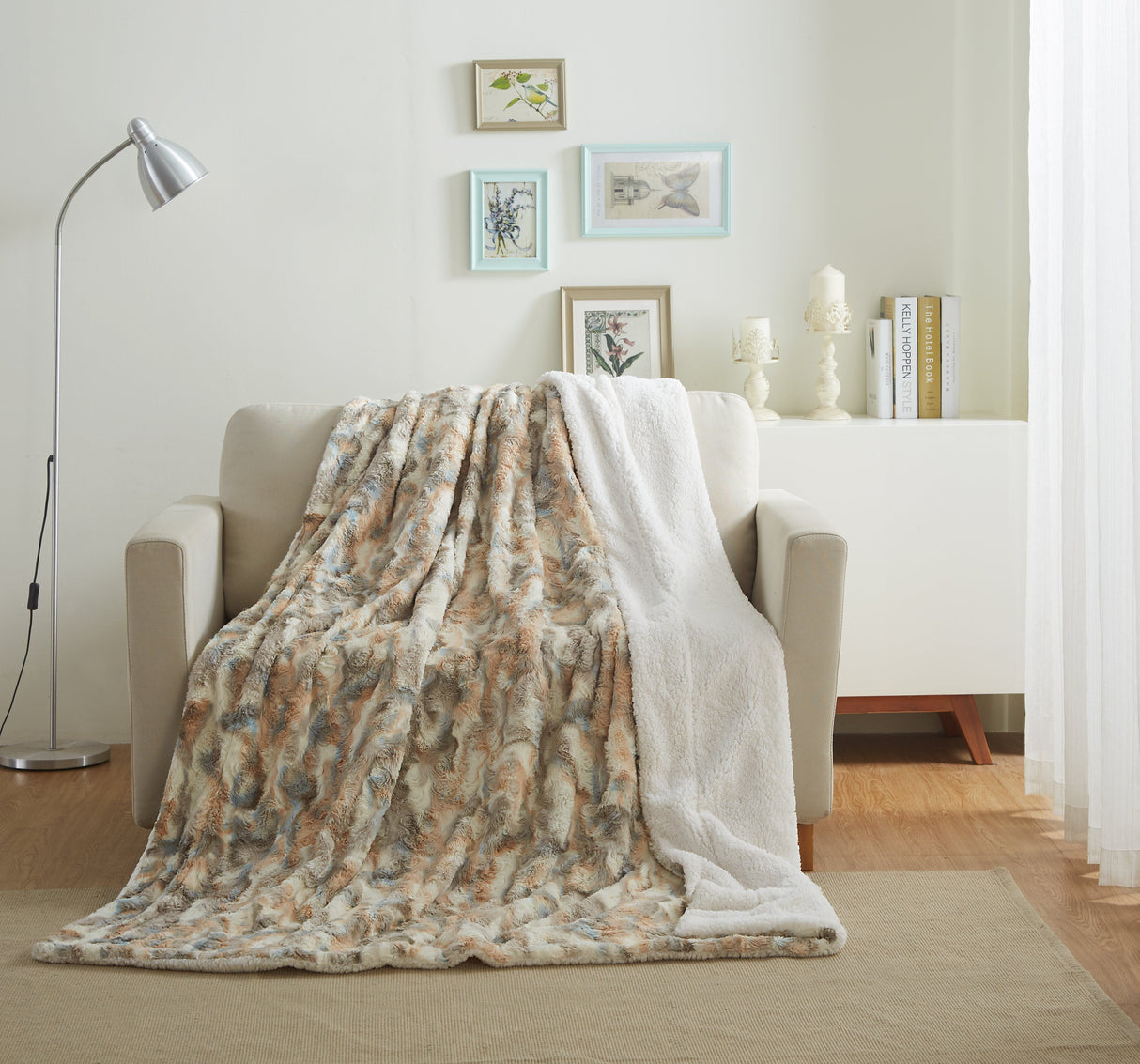 Tache Luxurious Russian Lynx Faux Fur Throw Blanket (DY12) from Tache Home Fashion