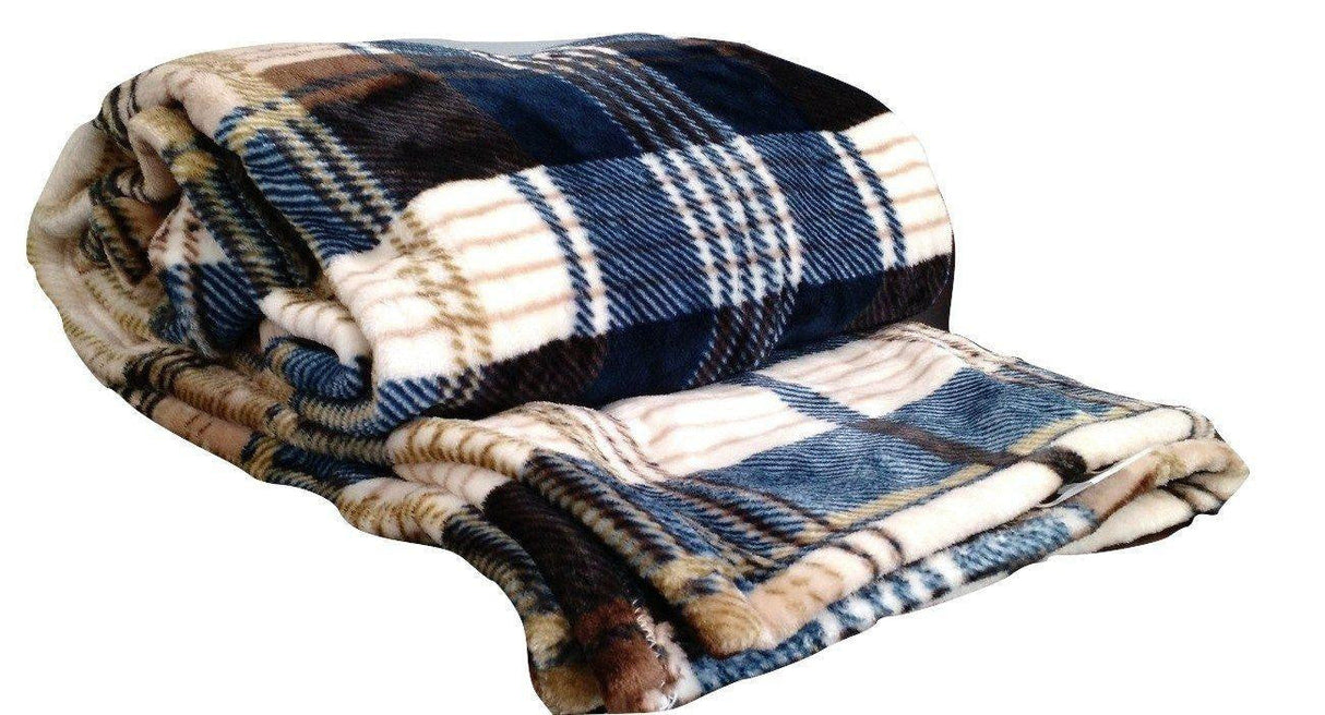 Tache Super Soft Winter Cabin Flannel Throw Blanket from Tache Home Fashion