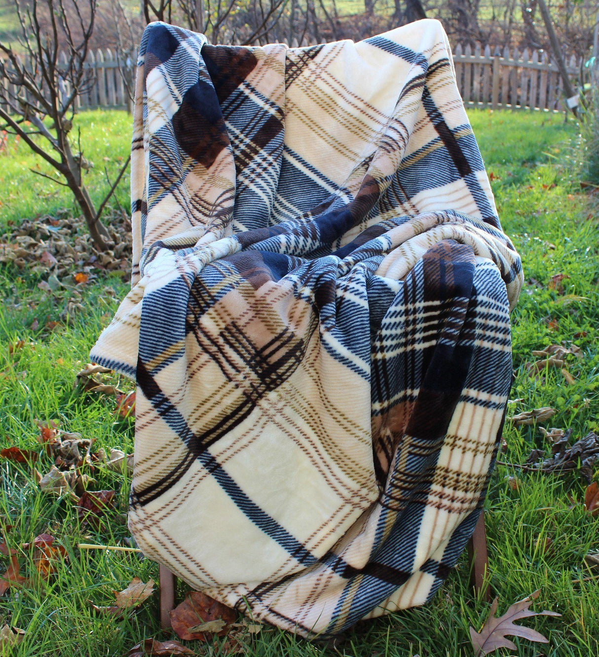 Tache Super Soft Winter Cabin Flannel Throw Blanket from Tache Home Fashion